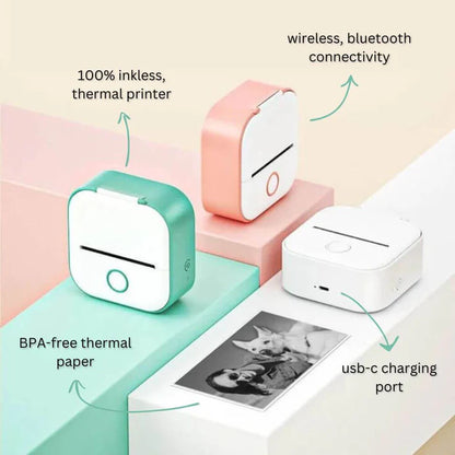 CoziNest Phomemo Pocket Printer – Wireless, Ink-Free & Portable